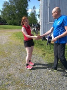 Denise juoksi eniten kierroksia naisten sarjassa.